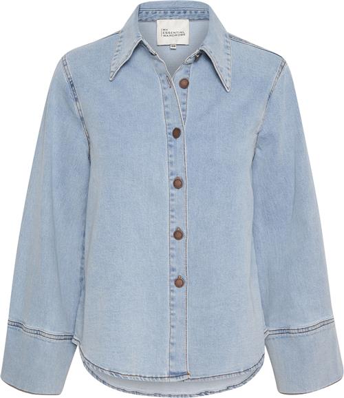 My Essential Wardrobe Laramw 115 Sofia Shirt Kvinde Light Blue Wash Denimskjorter Str 34 - hos Magasin