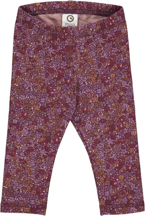 Se Müsli by Green Cotton Petit Blossom Leggings Baby Str 56 - Fig/boysenberry/berry Red Leggings Bomuld hos Magasin ved Magasin