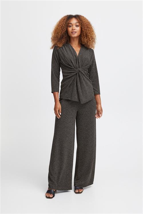 Sorbet Sbfranca Pant Kvinde Black Bukser Med Brede Ben Str M/L - hos Magasin