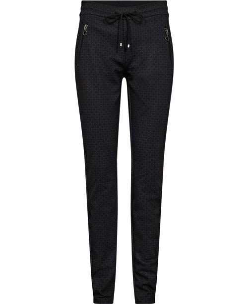 Se MAC Jeans Easy Kvinde Dark Ornament Print Bukser Med Smalle Ben Str 33/38 - hos Magasin ved Magasin