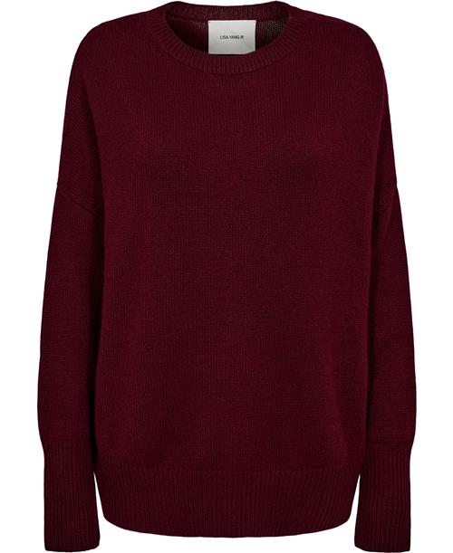 Lisa Yang Mila Sweater Kvinde Cherry Sweaters Relaxed Fit Str S/M - hos Magasin