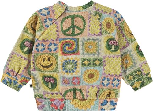 Molo Disc Str 1 år / 86 cm - Crochet Vibe Baby Sweatshirts hos Magasin