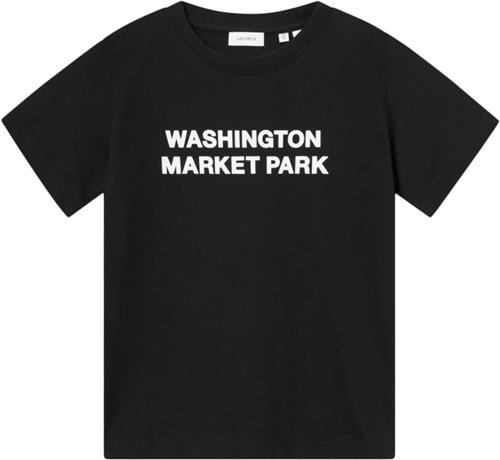 Se Les Deux Washington Tshirt Kids Str 134/140 - Black/light Ivory Kortærmede T-shirts hos Magasin ved Magasin