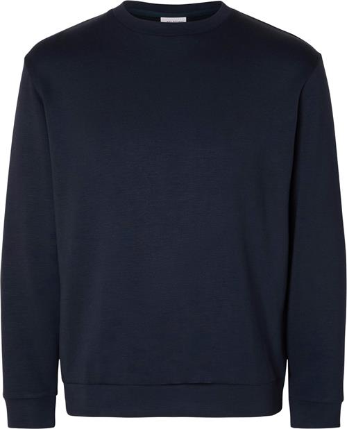 Se Selected Homme Slhemanuel Soft Crew Neck Sweat NOO Mand Sky Captain Sweatshirts Str S - hos Magasin ved Magasin