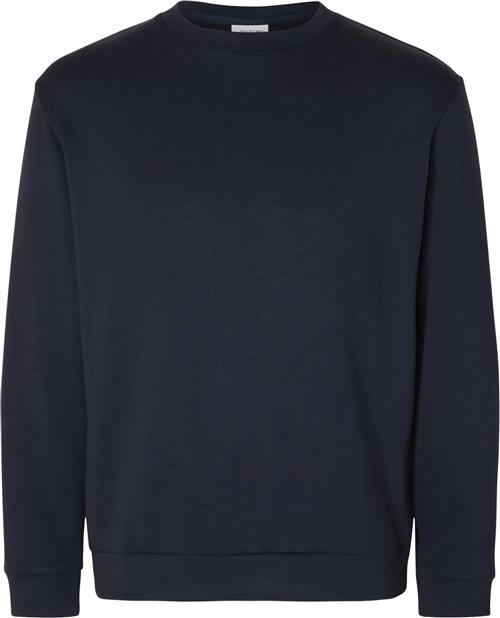 Selected Homme Slhemanuel Soft Crew Neck Sweat NOO Mand Sky Captain Sweatshirts Str XXL - hos Magasin