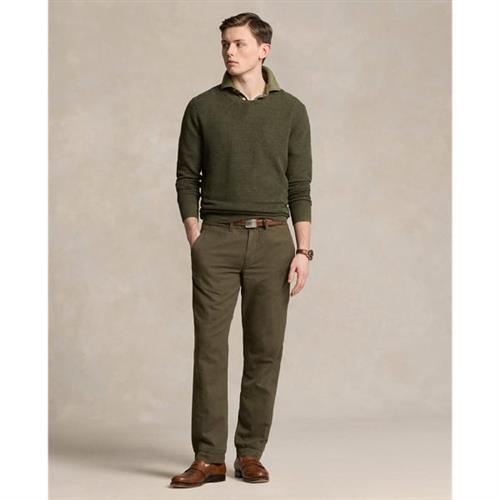 Se Polo Ralph Lauren Straight Fit Linencotton Pant Mand Grøn Casual Bukser Str 31/32 - hos Magasin ved Magasin