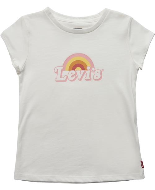 Levi's Lvgssrainbowgraphictee Str 9M - White Kortærmede T-shirts hos Magasin