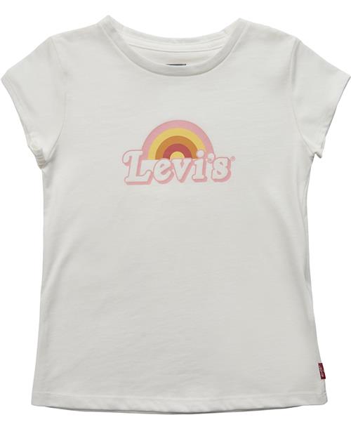 Se Levi's Lvgssrainbowgraphictee Str 18M - White Kortærmede T-shirts hos Magasin ved Magasin