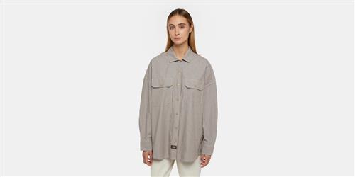 Dickies Florence Shirt W Mushroom Kvinde Mushroom Kortærmede T-shirts Str S - hos Magasin