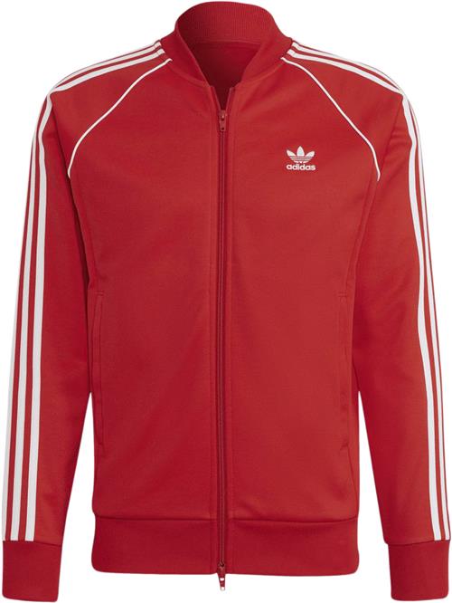 adidas Adicolor Primeblue sst Track Jacket Mand Red/white Sweatshirts Str S - Bomuld hos Magasin