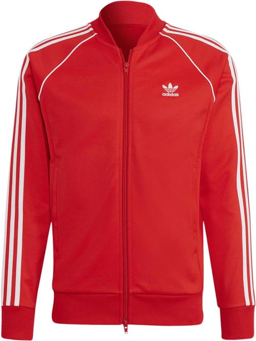 adidas Adicolor Primeblue sst Track Jacket Mand Red/white Sweatshirts Str M - Bomuld hos Magasin