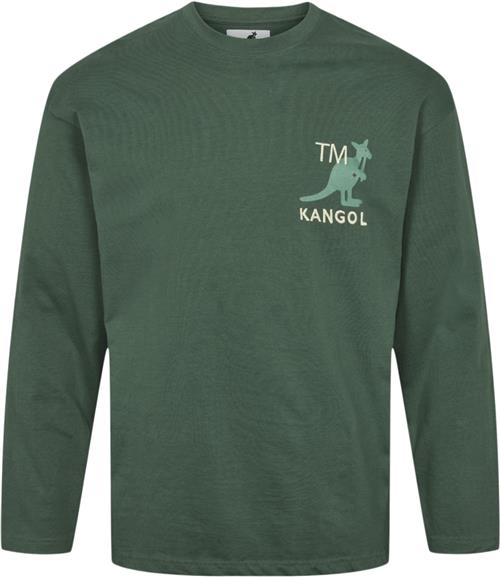 Se Kangol Harlem M04 Longsleeve T-shirt Mand Dark Green Langærmede T-shirts Str L - Bomuld hos Magasin ved Magasin