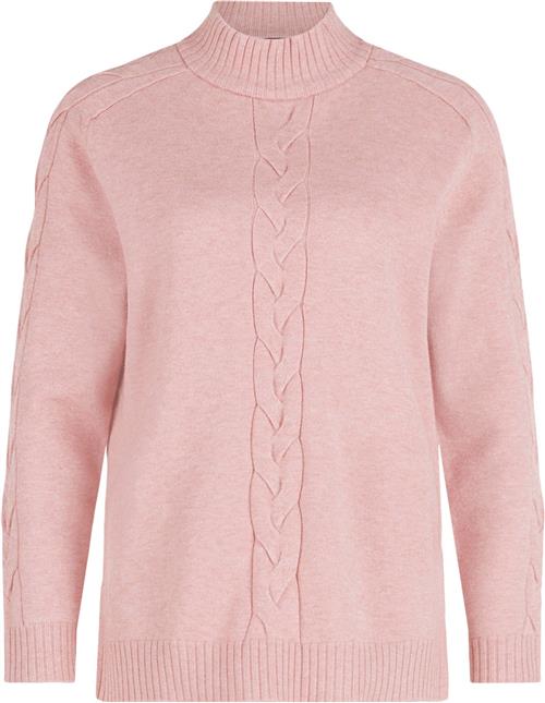 Betty Barclay Strickpullover Ku Kvinde Pale Mauve Melange Sweaters Str 46 - hos Magasin