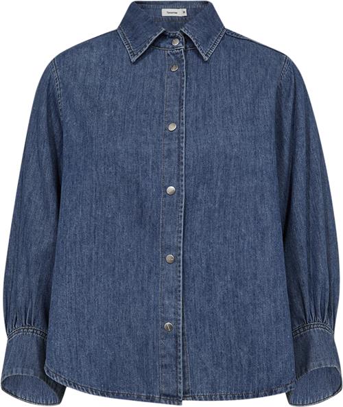 Se Tomorrow Trwnew Hepburn Shirt Boston Kvinde Denim Blue Skjorter Str 38 - Bomuld hos Magasin ved Magasin