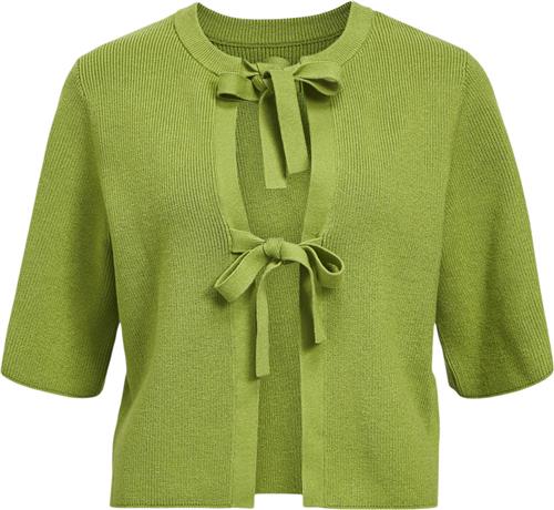 Object Objulla Parvi 2/4 Knit Cardigan 132 Kvinde Peridot Toppe Str S - hos Magasin