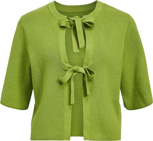 Object Objulla Parvi 2/4 Knit Cardigan 132 Kvinde Peridot Toppe Str M - hos Magasin