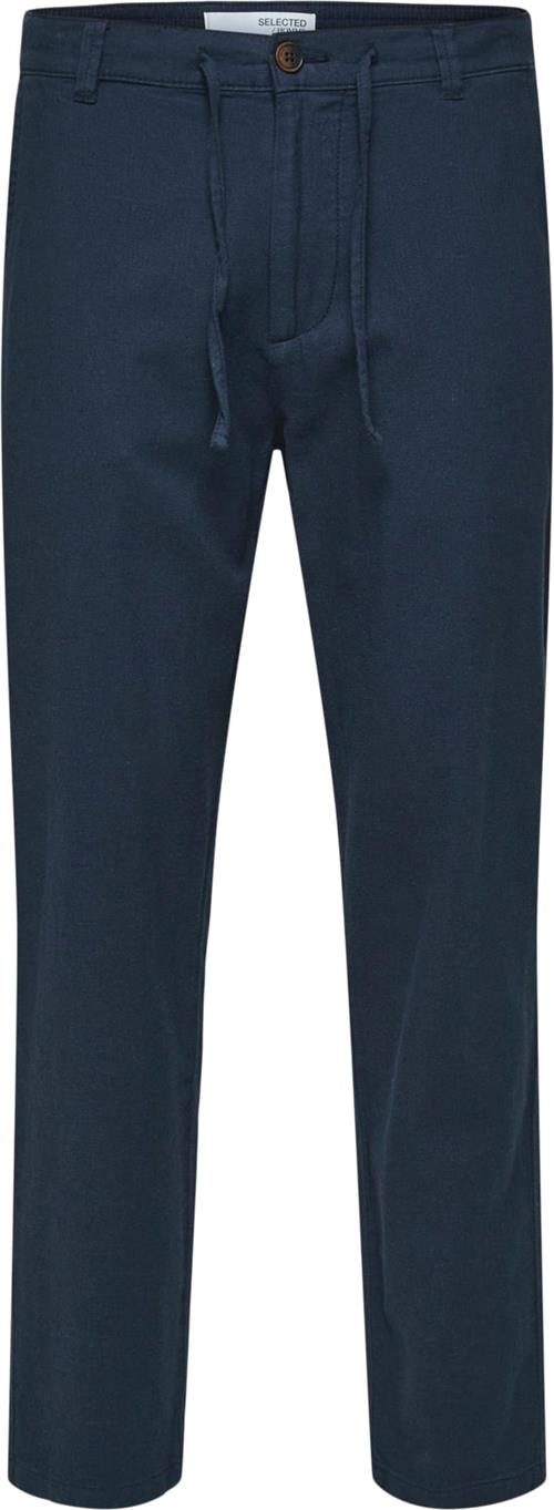 Selected Homme Slhslimtapebrody 172 Linen Pants N Mand Mørkeblå Chinos Str XL - hos Magasin