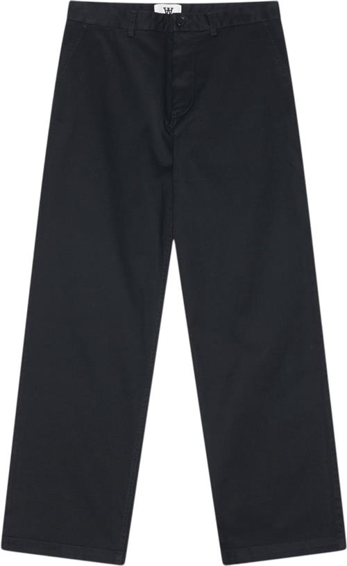 Wood Wood Silas Classic Trousers Mand Black Chinos Str 30 - Bomuld hos Magasin