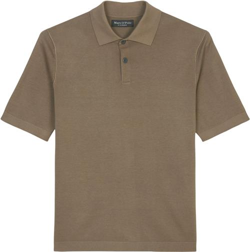 Marc O’Polo Polo Shirt, Knitted Mand Burnt Ash Kortærmede Poloer Str L - hos Magasin