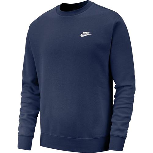 Se Nike Club Crewneck Mand Blue Sweatshirts Str XL - Bomuld hos Magasin ved Magasin