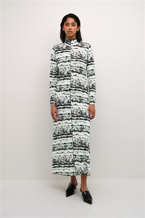 Karen by Simonsen Marbelkb Dress Kvinde Marbel Print Aop Ether Maxi Kjoler Str XL - hos Magasin