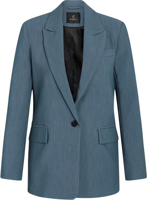 Bruuns Bazaar Cindysusbbfrida Blazer Kvinde Indian Teal Blazere Str 44 - Polyester hos Magasin