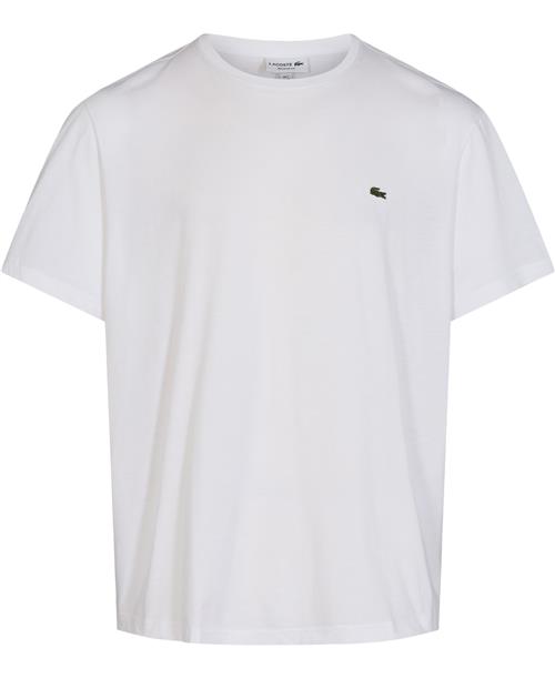 Se Lacoste Tshirt Mand Hvid Kortærmede T-shirts Regular Fit Str S - Bomuld hos Magasin ved Magasin