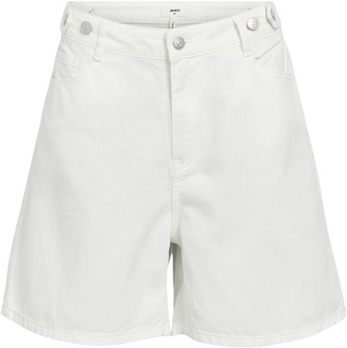 Object Objglory MW OZ Twill Shorts 133 Kvinde Cloud Dancer Denim Shorts Str S - hos Magasin