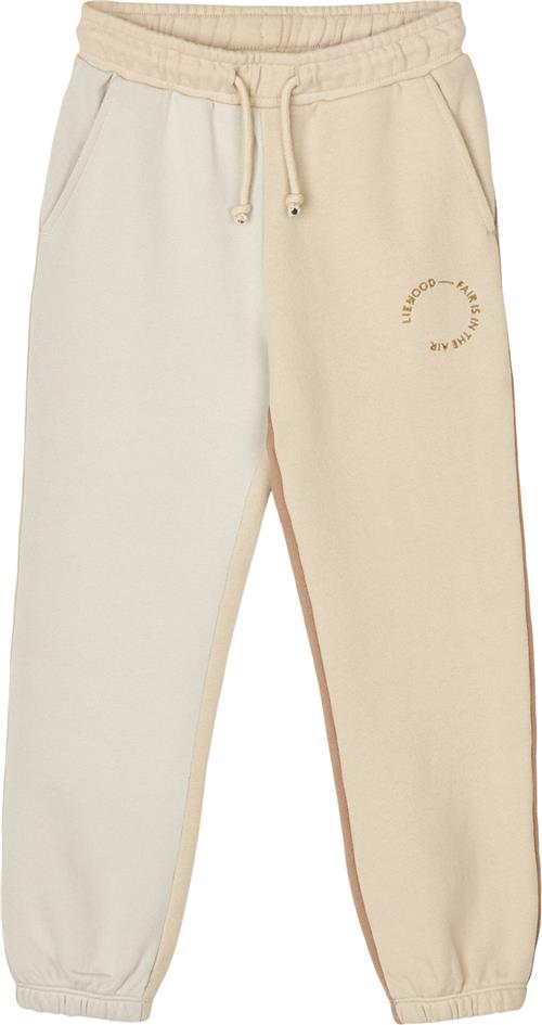 Se Liewood Inga Colourblock Sweatpants Str 98 - Tuscany Rose Mix Bukser hos Magasin ved Magasin