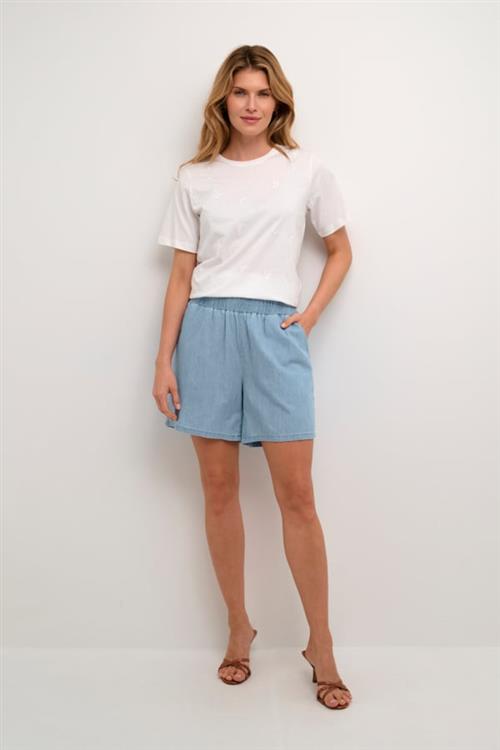 Culture Cuaurelia Shorts Kvinde Light Blue Wash Casual Shorts Str XS - hos Magasin