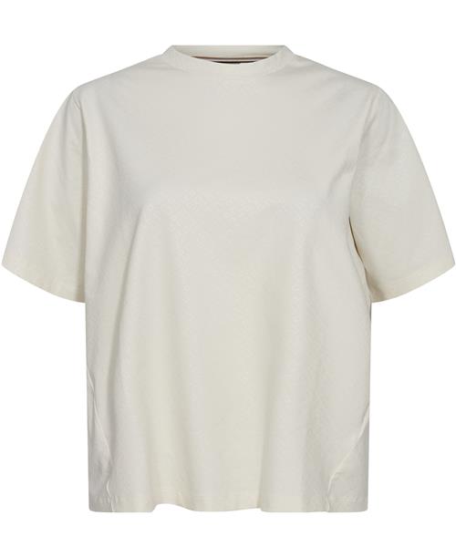 Se BOSS Ekri_AOP Kvinde Open White Kortærmede T-shirts Str L - hos Magasin ved Magasin