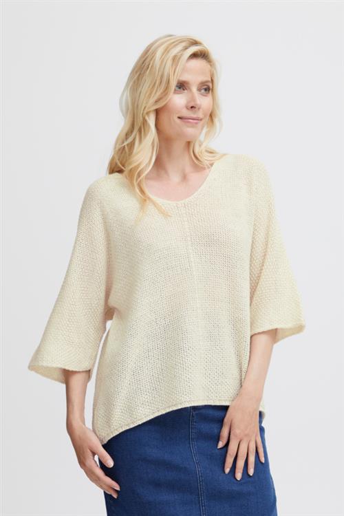 Fransa Fxreta Knit Blouse Kvinde Sandshell Sweaters Str S/M - hos Magasin