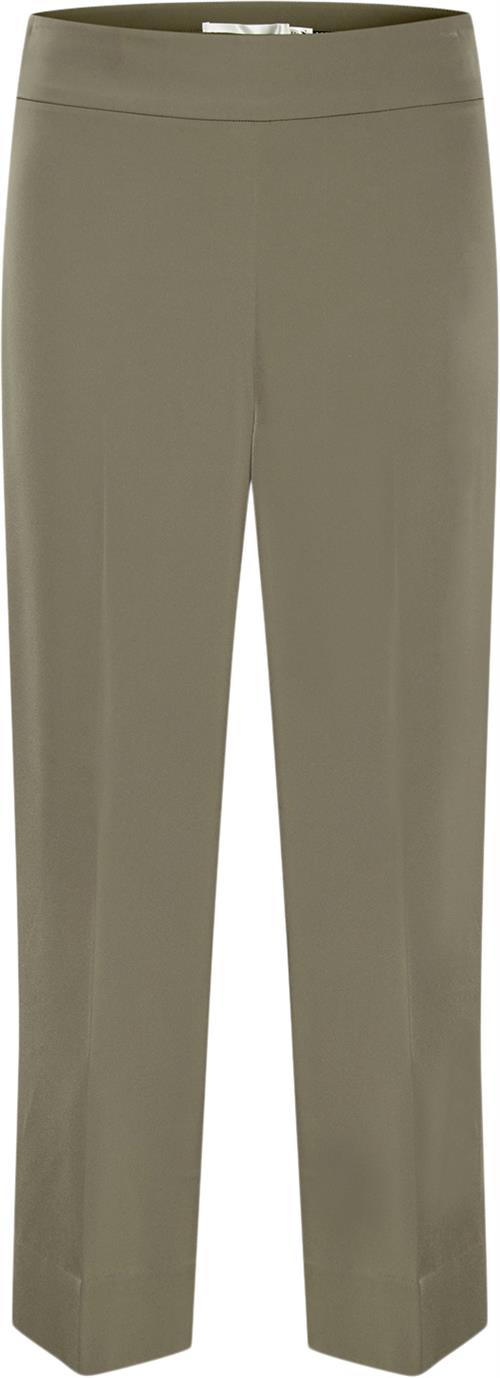 Se InWear Zhen Culotte Pant Kvinde Sandy Grey Bukser Med Lige Ben Regular Fit Str 44 - hos Magasin ved Magasin