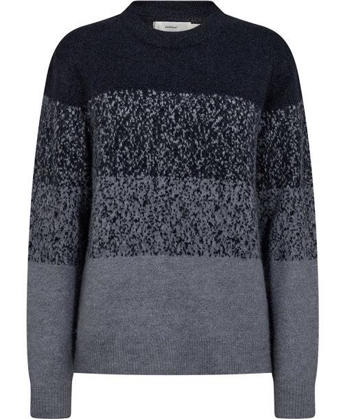 InWear Harrietiw Pullover Kvinde Marineblue/stonewash Sweaters Regular Fit Str S - hos Magasin