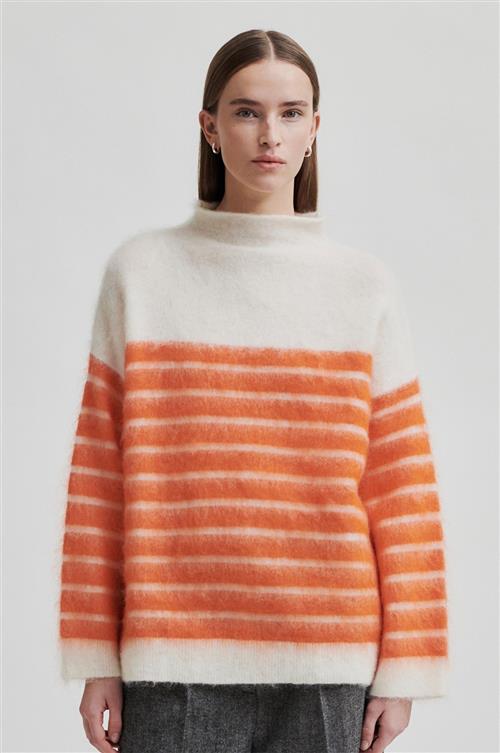 Se Second Female Juta Knit Tneck Kvinde Pureed Pumpkin Sweaters Str M - hos Magasin ved Magasin