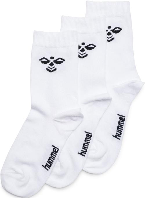 Hummel Sutton 3pack Sock Str 37-40 - Hvid Strømper hos Magasin