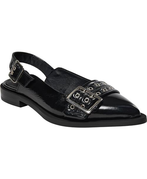 Pavement Saso Slingback Kvinde Black Patent Ballerinaer Str 41 - Læder hos Magasin