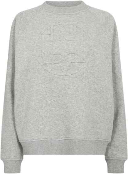 Levete room Lrnuka 11 Kvinde L9950 - Light Grey Melange Langærmede Bluser Str XL - hos Magasin