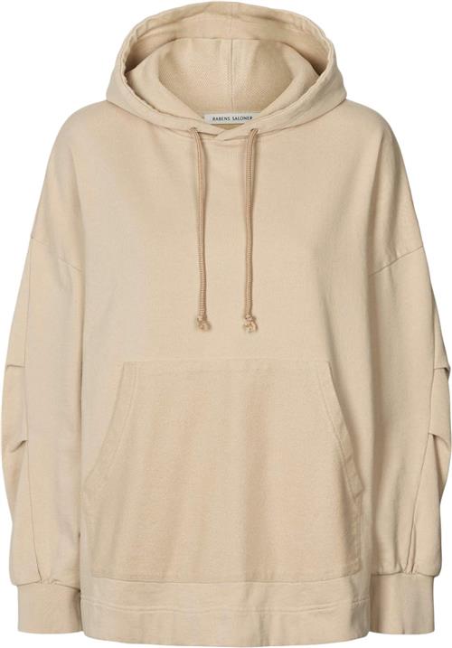 Se Rabens Saloner Loop Back Hoodie Sevilla Kvinde Oyster Toppe Str S/M - hos Magasin ved Magasin