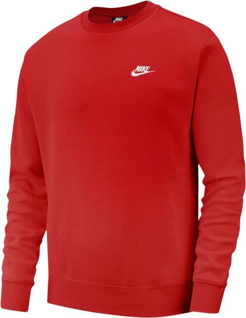 Nike Club Crewneck Mand Red Sweatshirts Str XXXL - Bomuld hos Magasin