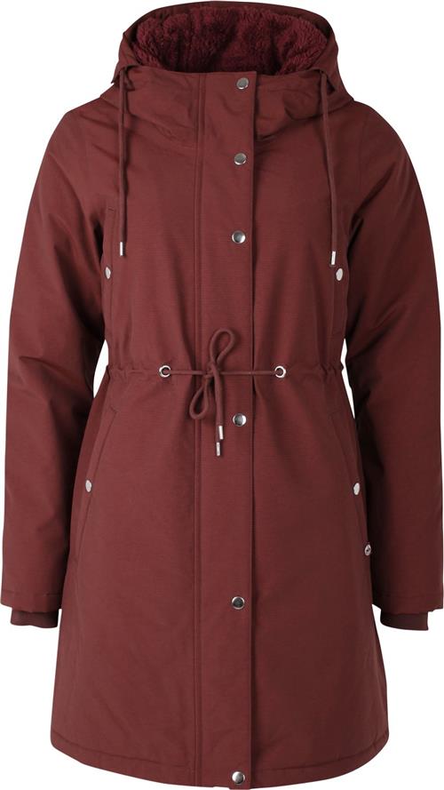 Danefæ Danenora Winter Parka Deep Bordeaux Kvinde Deep Bordeaux Overgangsjakker Str L - Bomuld hos Magasin