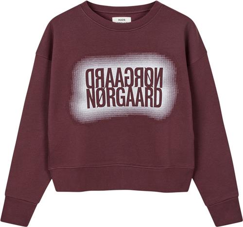 Mads Nørgaard - Copenhagen Organic Sweat Tilvina Sweatshirt Kvinde Rød Sweatshirts Str S - hos Magasin