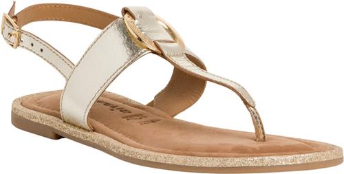 Tamaris 128154-42 Kvinde Light Gold Flade Sandaler Str 40 - hos Magasin