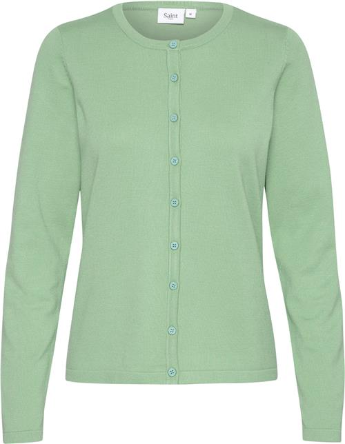 Saint Tropez A8661, Milasz Rneck Cardigan Kvinde Zephyr Green Cardigans Classic Fit Str XXL - hos Magasin