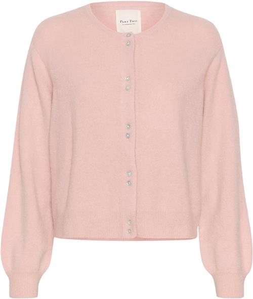 Se Part Two Ninellpw CA Kvinde Silver Pink Cardigans Regular Fit Str S - hos Magasin ved Magasin