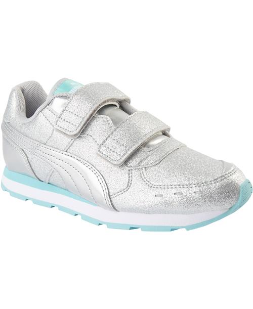 Puma Vista Glitz V Inf Puma Silver-gulf Stream Sneakers Str 22 - hos Magasin