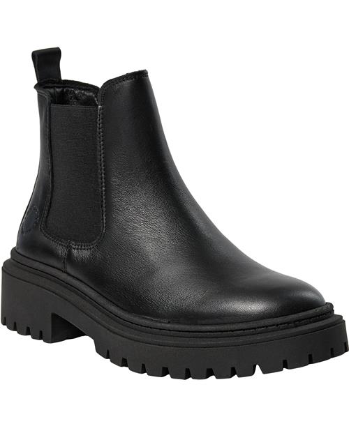 Se Cashott Caslea Chelsea Boot W. Inside Zip Leather Kvinde Black Chelsea Boots Str 36 - hos Magasin ved Magasin