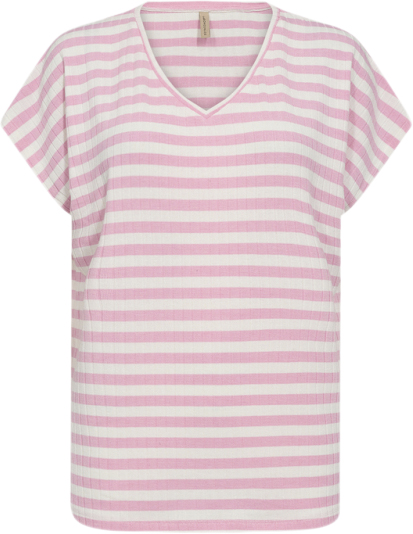 soyaconcept Sckaiza 3 Kvinde 4615c Pink Combi Kortærmede T-shirts Str XL - Polyester hos Magasin