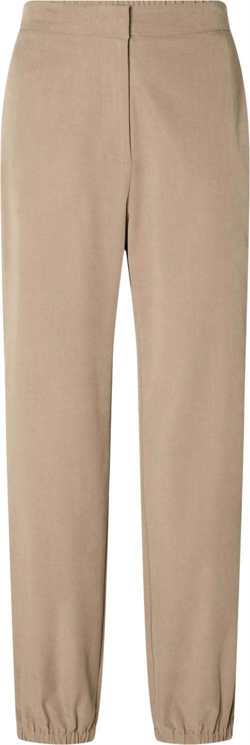 Se Selected Femme Slfreba HW Jogger Pant Kvinde Greige Bukser Med Smalle Ben Str 38 - hos Magasin ved Magasin