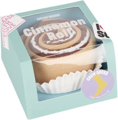 Eat My Socks Strømper Cinnamon Roll Ankelstrømper Str 9.5 x 6 x 9.7 cm - Bomuld hos Magasin